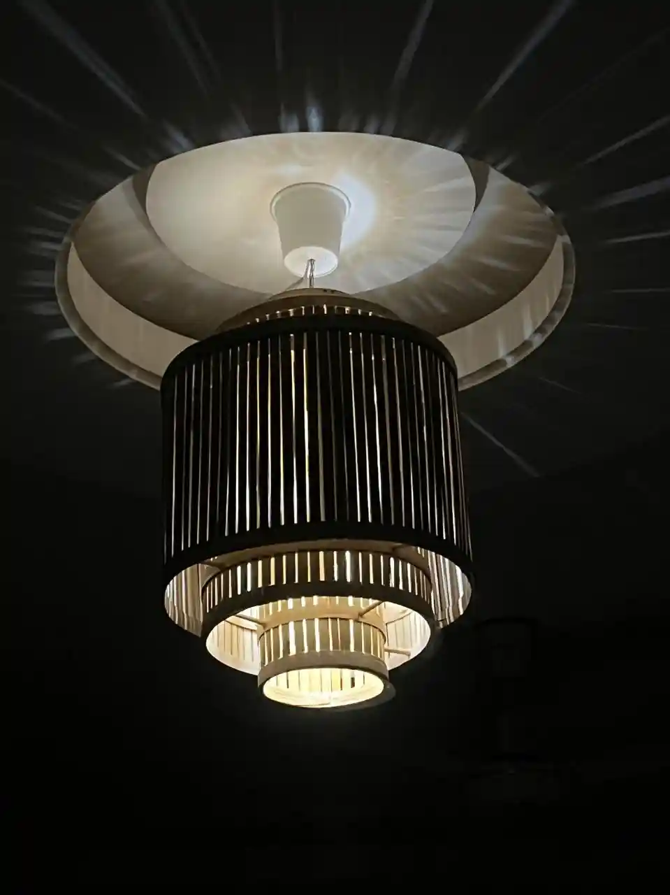 Pinium three layer hanging lampshade