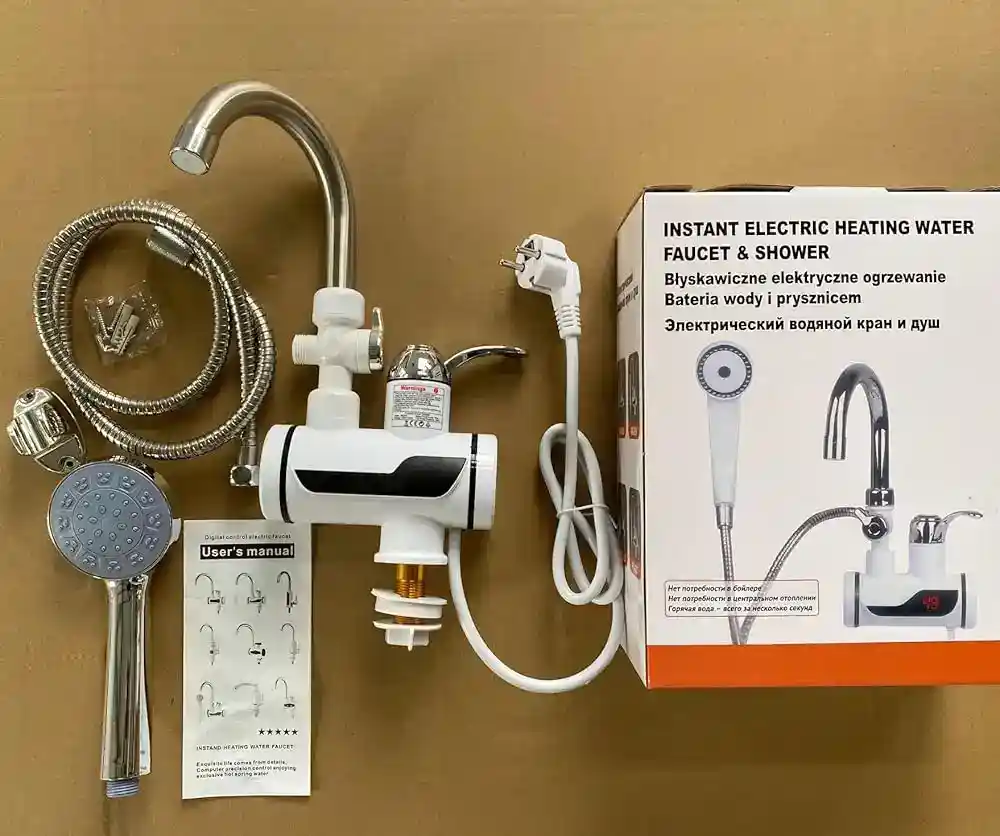 Instant Electric Water Heater Tap with Shower