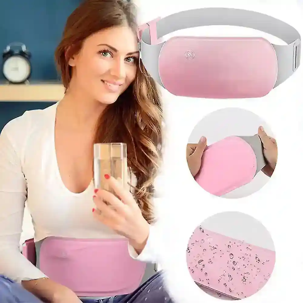 GLX premium Heating Pad for Period Cramps & Vibration Slimming Massage Belt