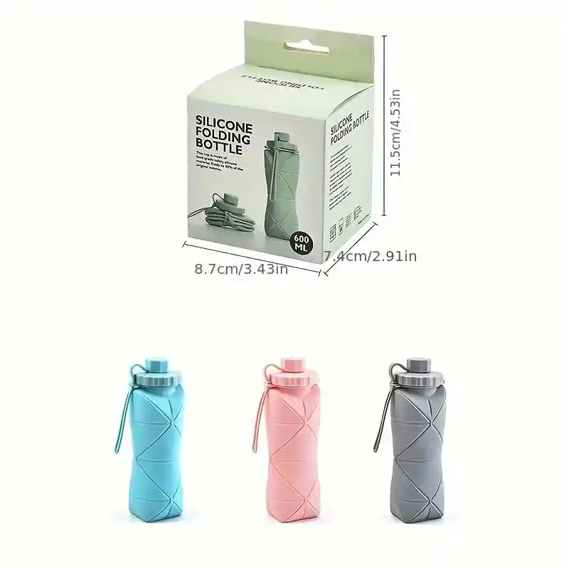 New Creative Silicone Folding Water Cup Outdoor Portable and Scalable Water Cup Sports Water Bottle Travel Water Cup Handy Cup { Multi Color}