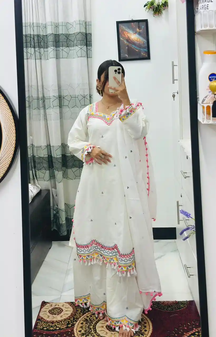 Garara Dress Cotton Collection with Embroidery | Globalix Fashonix Bangladesh